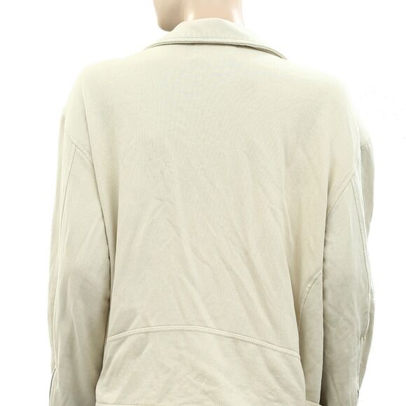 Free People We The Free Rebel Rebel Knit Moto Jacket Top Oversized XS NWD 252748 - Picture 8 of 12